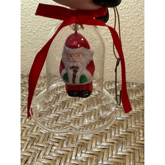 Santa Claus Ornaments With Bell & Chimney Designs For Holiday - Picture 5 of 9
